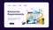 Resources requirements landing page template graphic design illustration