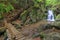 Resov waterfalls on the river Huntava in Nizky Jesenik, Northern Moravia, Czech Republic