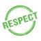 RESPECT text written on green grungy round stamp