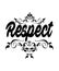 Respect word graphic