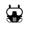 Respirator, Gas mask, Fireman protection solid icon. vector illustration isolated on white. glyph style design, designed