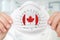 Respirator mask with flag of Canada - Coronavirus COVID-19 conce