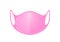 Respirator medical mask for icon graphic, protective mask mouth isolated on white, protective N95, pink, mask respirator protect