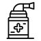 Respiratory equipment icon outline vector. Medical mask
