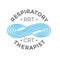 Respiratory Therapy Medical Symbol Icon - for RRT, RT or CRT