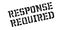 Response Required rubber stamp