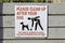 Responsible pet owner - warning sign