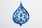 Responsible Waters: A Paper-Cut Water Droplet Enclosed in a Recycling Symbol, Advocating for Sustainable Water Usage