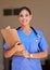 Rest assured that youll be in capable hands with her. Portrait of a young medical practitioner holding a clipboard in a