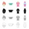 Rest, cosmetology, hygiene and other web icon in cartoon style.Bottle, shampoo, lotion, icons in set collection.