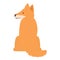 Rest dingo dog icon cartoon vector. Wild nature