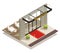 Restaurant Catering Isometric View