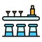 Restaurant counter icon vector flat