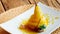 Restaurant dessert menu sweet pear orange juice