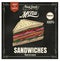 Restaurant Fast Foods menu sandwich on chalkboard vector format