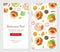 Restaurant Food Landing Page Template, Healthy Delicious Food Online Ordering, Mobile App, Web Page Flat Vector