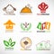 Restaurant and Home kitchen logo vector set design