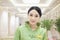 Restaurant/Hotel Hostess in Traditional Chinese Clothing