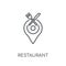 Restaurant linear icon. Modern outline Restaurant logo concept o