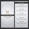 A restaurant menu.. Vector illustration decorative background design