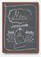 Restaurant menu written in chalkboard