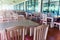 Restaurant without people, In poor economic conditions Most customers choose to dine at home rather than eat at the restaurant, F