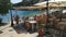 Restaurant by the sea, Greece islands