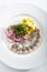 Restaurant Seafood Menu with Salted Herring