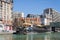 Restaurant ship on the Saint Martin canal in Paris