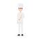 Restaurant staff character, cook man