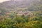 Restaurant on steep asian hill in mountains