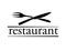 Restaurant symbol, vector