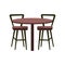 Restaurant table and chairs semi flat color vector object