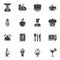 Restaurant vector icons set