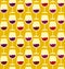 Restaurant wine bar seamless pattern