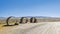 Resting area in the middle of Owens lake in California