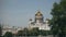 Restoration of the main dome of Cathedral of Christ the Saviour, Moscow, Russia