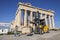 Restoration works inside the Parthenon temple.