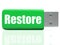 Restore Pen drive Shows Data Security And