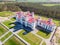 Restored ancient castle-palace of Puslovsky Kossovo, Belarus