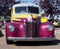 Restored Antique Purple And Yellow Chevrolet Truck