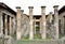 Restored columns of the Roman temple