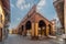 restored former market hall in Racconigi, Italy