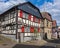 Restored half-timbered house in the german small town hofheim im taunus