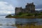 Restored medieval Eilean Donan castle in Kyle of Lochalsh, West Scotland