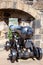 Restored muzzle-loading cannon at Edinburgh Castle Scotland UK