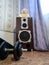 restored and painted Amphiton 35as-018 speaker system. Soviet vintage powerful acoustics