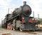 Restored stationary steam locomotive well preserved