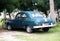 Restored Teal Coloured Car At Playa Del Este Cuba