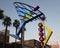 A Restored Vintage Vegas and Martint Sign, Fremont East District, Las Vegas, NV, USA